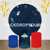 Space Themed Event Party Round Backdrop Kit - Backdropsource