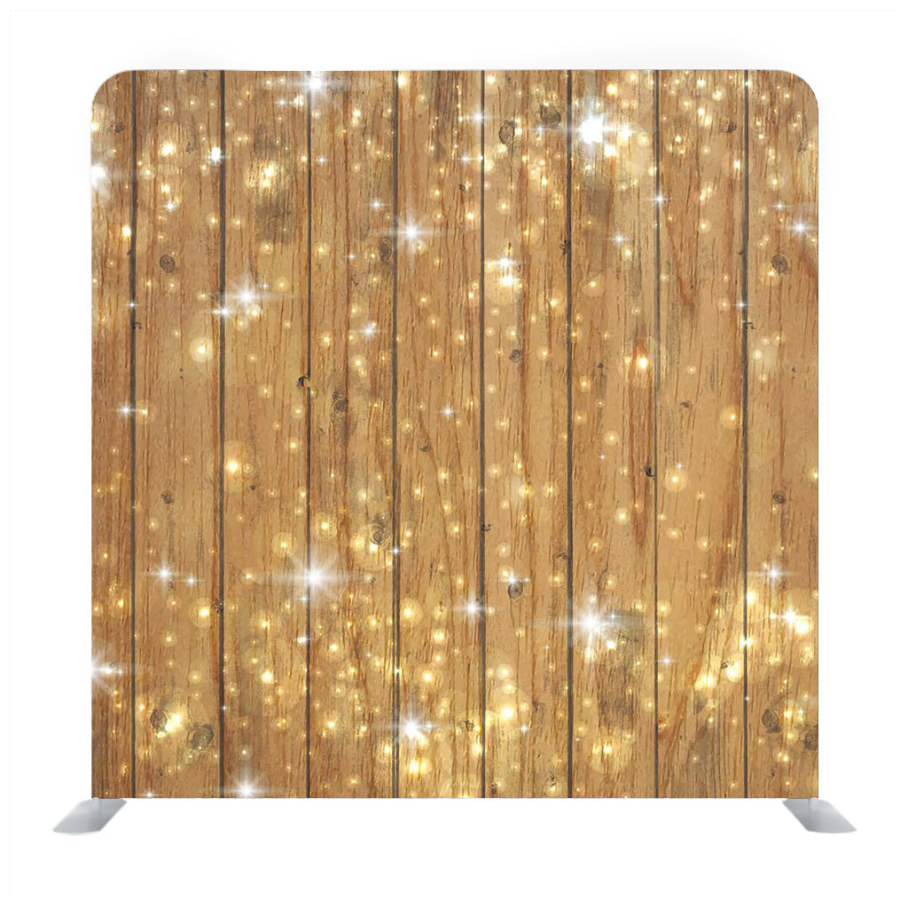 Sparkly wooden Media Wall - Backdropsource