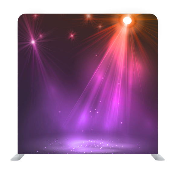 Spotlight On Stage With Smoke And Light Media Wall - Backdropsource