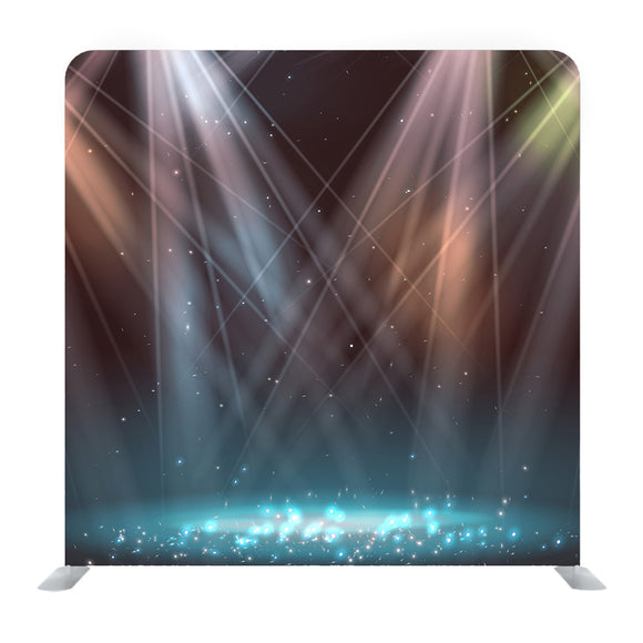 Spotlights On Stage With Smoke & Light Background Media Wall - Backdropsource