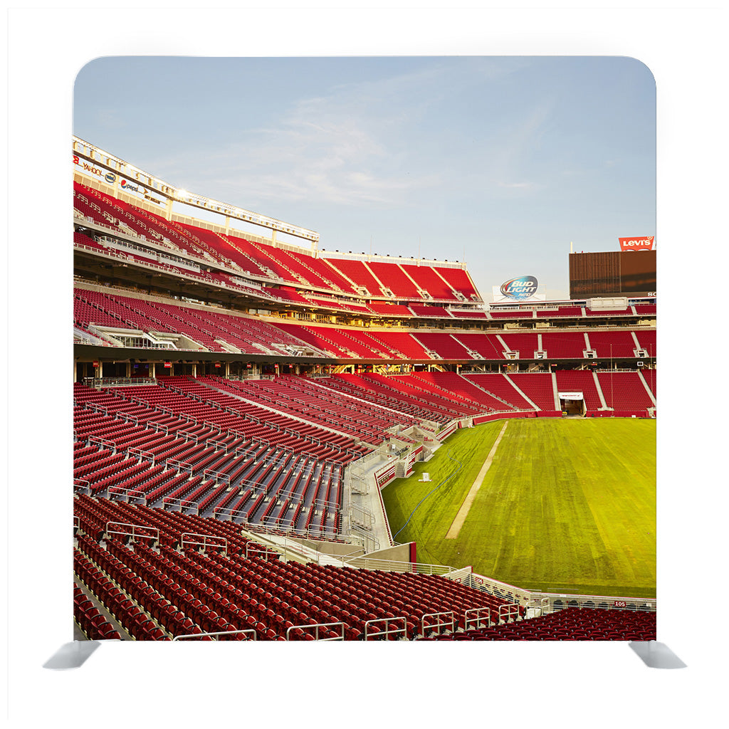 Stadium of Light With Red Chairs Background Media Wall