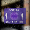 Social Distancing Window Decals / Sticker  - 04