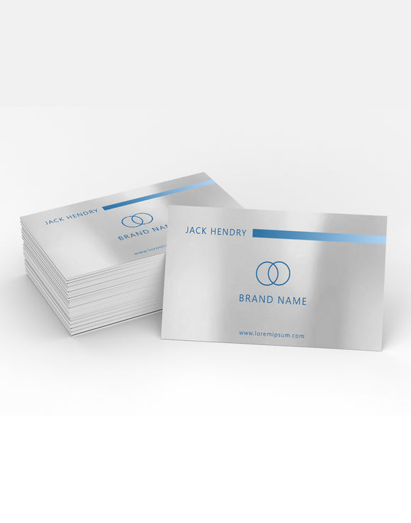 Synthetic Silver Business Card (Non-Tearable Visiting Cards)