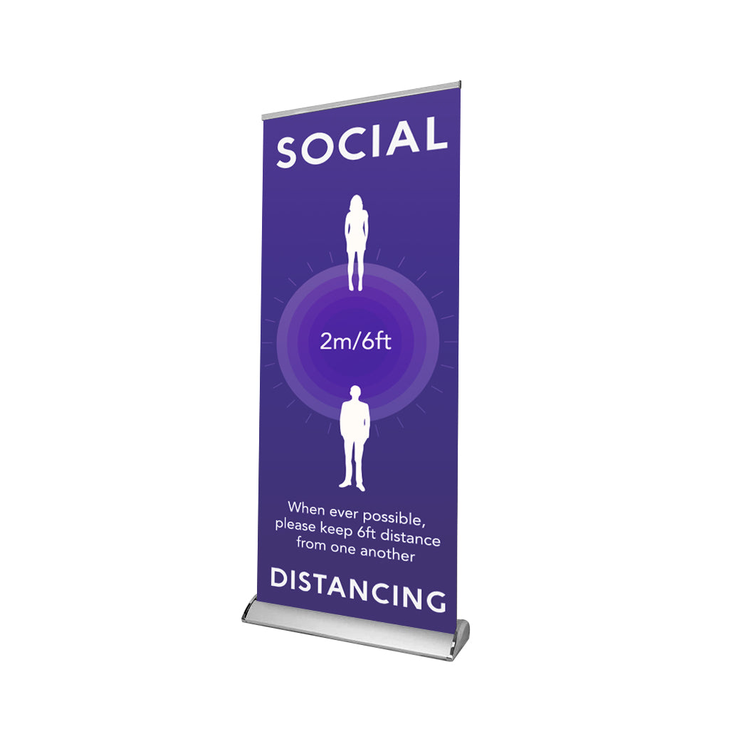 Social Distancing Retractable Banner - 04 - Backdropsource