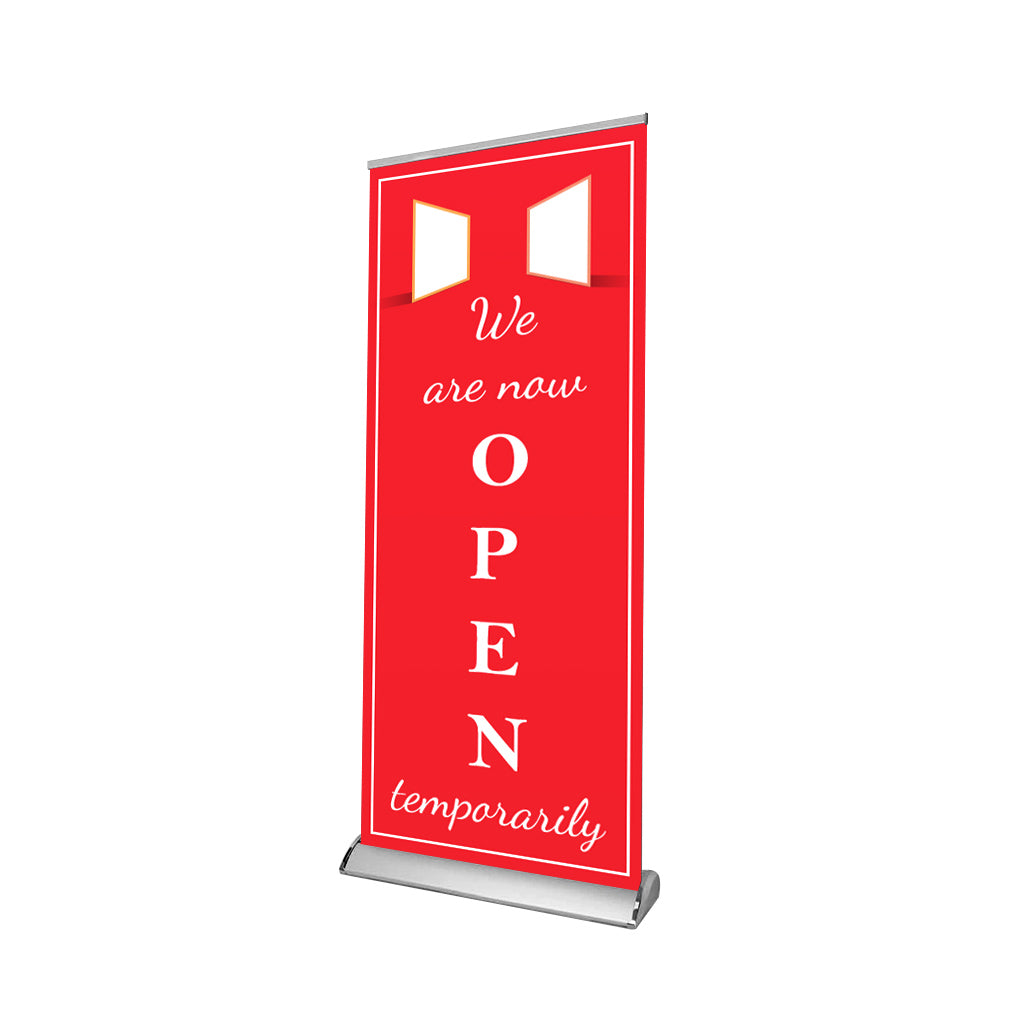 Temproary Hour Retractable Banner - 01 - Backdropsource