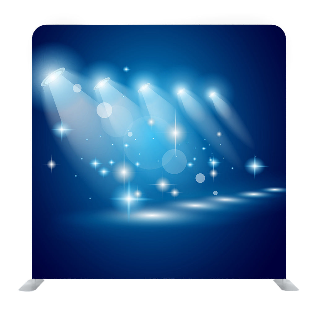 Theater Show Spotlights With Lights And Stars Background Media Wall - Backdropsource