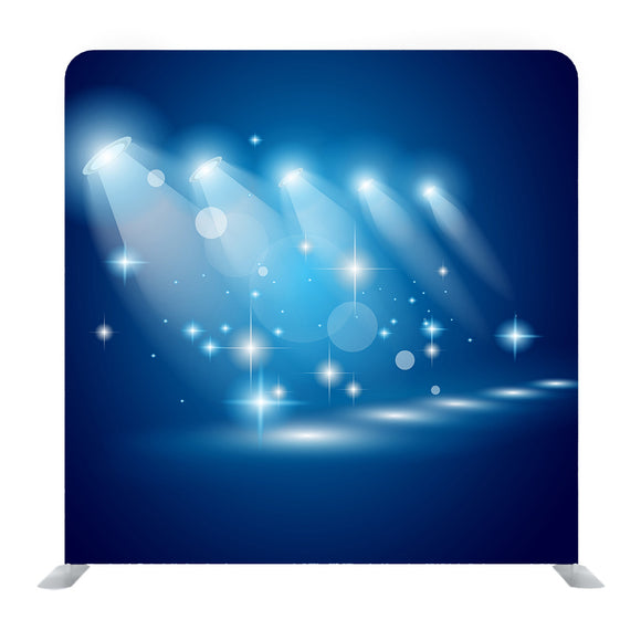 Theater Show Spotlights With Lights And Stars Background Media Wall - Backdropsource