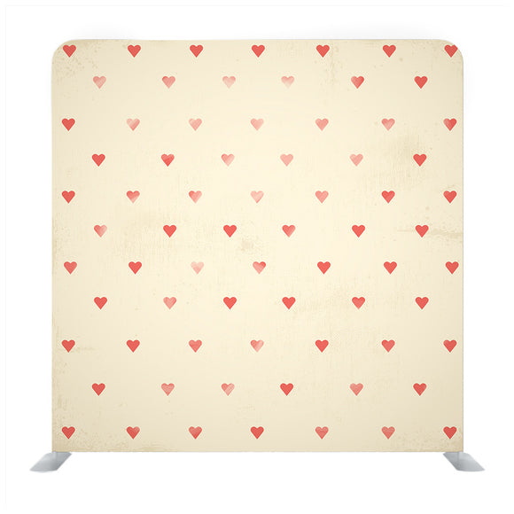 The seamless of cute heart in the white background Media wall - Backdropsource