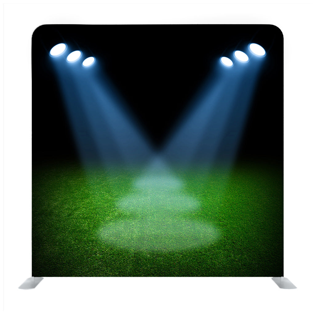 The Soccer Stadium With The Bright Spotlights Background Media Wall - Backdropsource