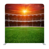 The Soccer Stadium With The Orange Bright Lights Background Media Wall - Backdropsource