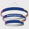 Tiered Circle Hanging Banner - Backdropsource