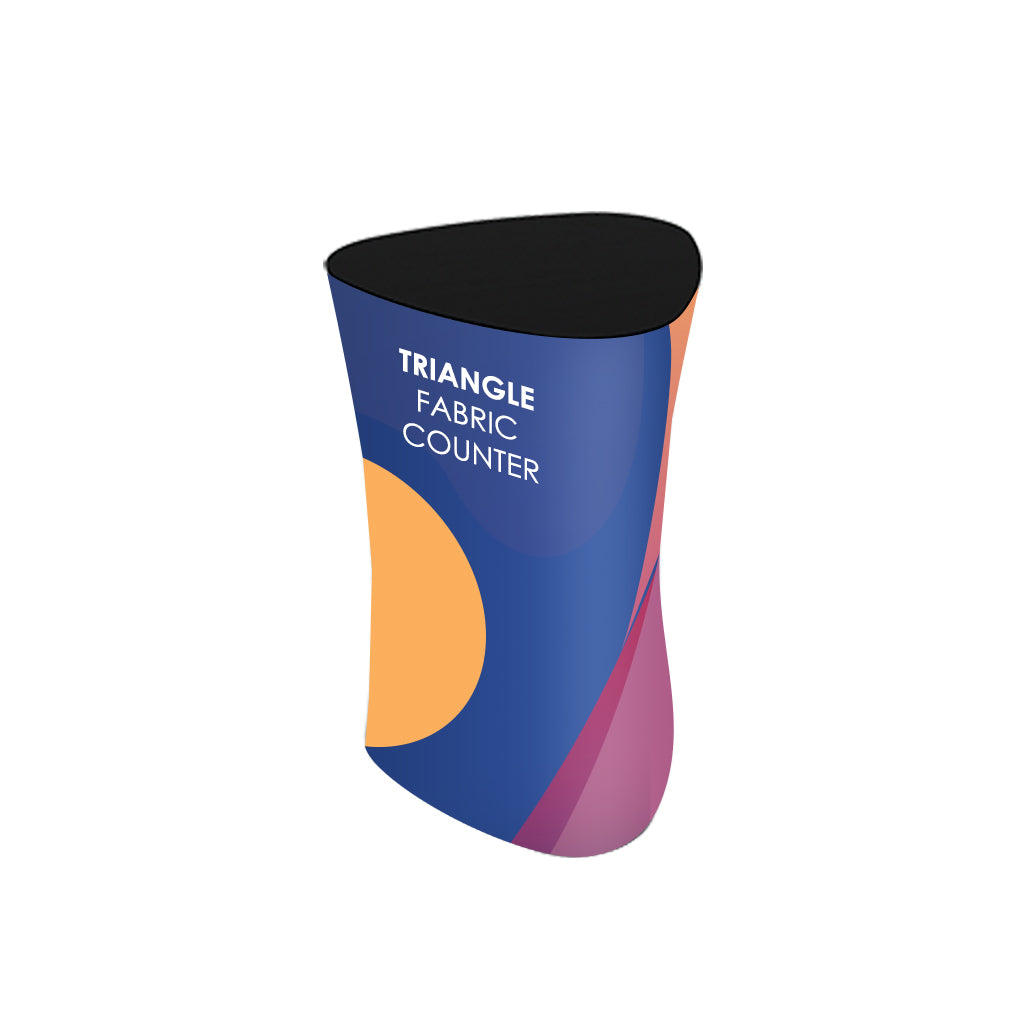 Triangle Fabric Display Counter (For Podium & Booth Exhibitions) - Backdropsource