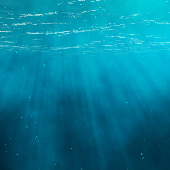 Ocean Underwater Sea with Light Rays Background - Backdropsource