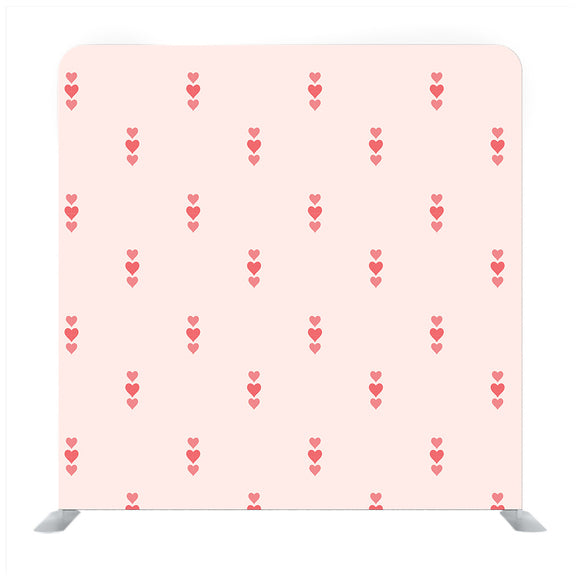 Valentine day  hearts on pink rose Media wall - Backdropsource