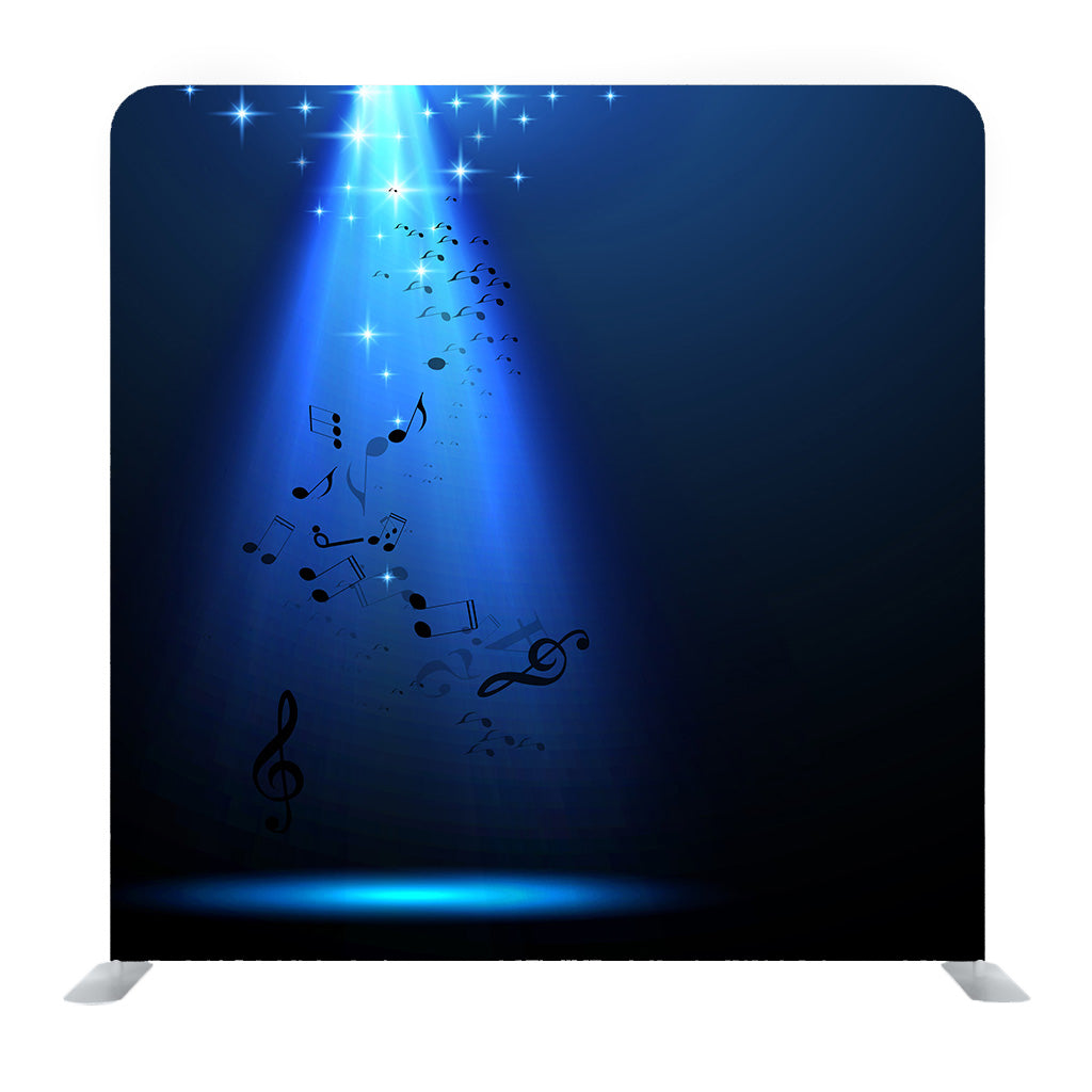 Vector Background With Falling  Musical Notes Background Media Wall - Backdropsource