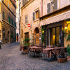 View of Old Cozy Street Rome Background - Backdropsource