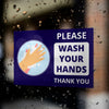 Wash Your Hands Window Decals / Sticker  - 01