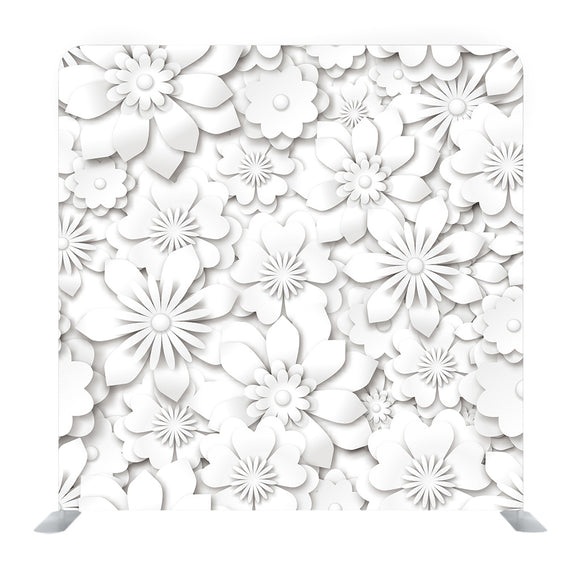 White 3D Effect Media wall - Backdropsource