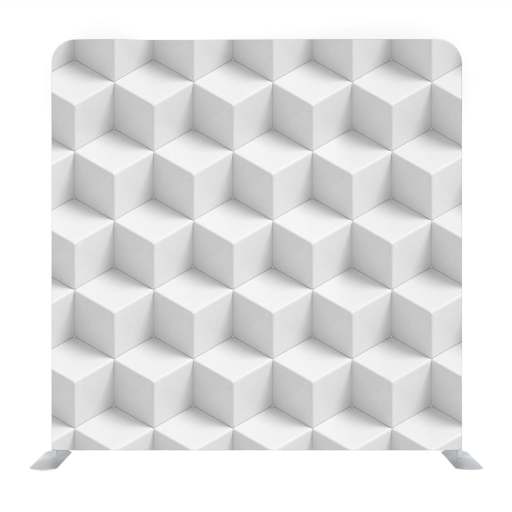 White 3D Building Cubes Media Wall - Backdropsource