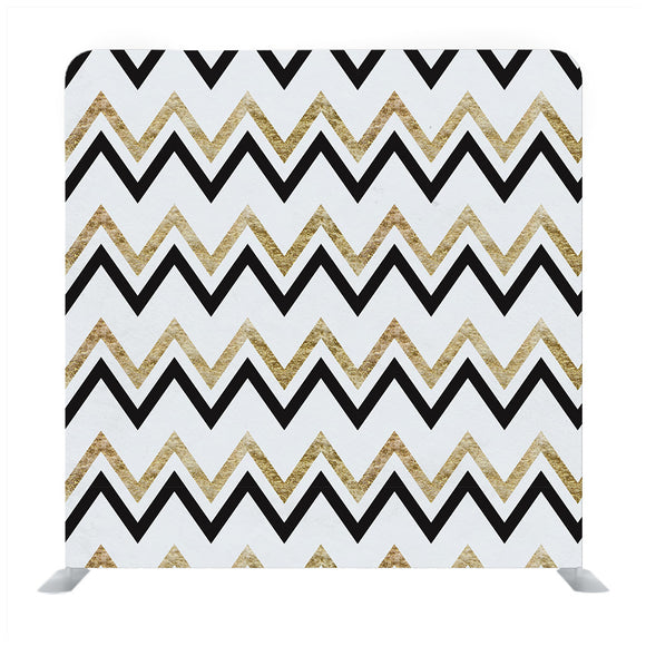 White Zigzag Pattern with Glittery Gold and Silver Effect Backdrop - Backdropsource