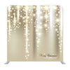 White And Gold Sparkle Christmas Media Wall - Backdropsource
