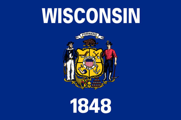 Wisconsin State Flag - Backdropsource