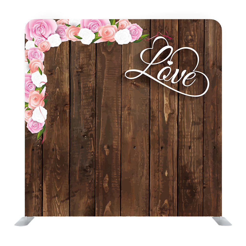 Wood letter card Media wall - Backdropsource