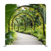 Artificial Arcs With Many Yellow Orchid Flowers in Famous Singapore Botanical Garden Background Media Wall - Backdropsource