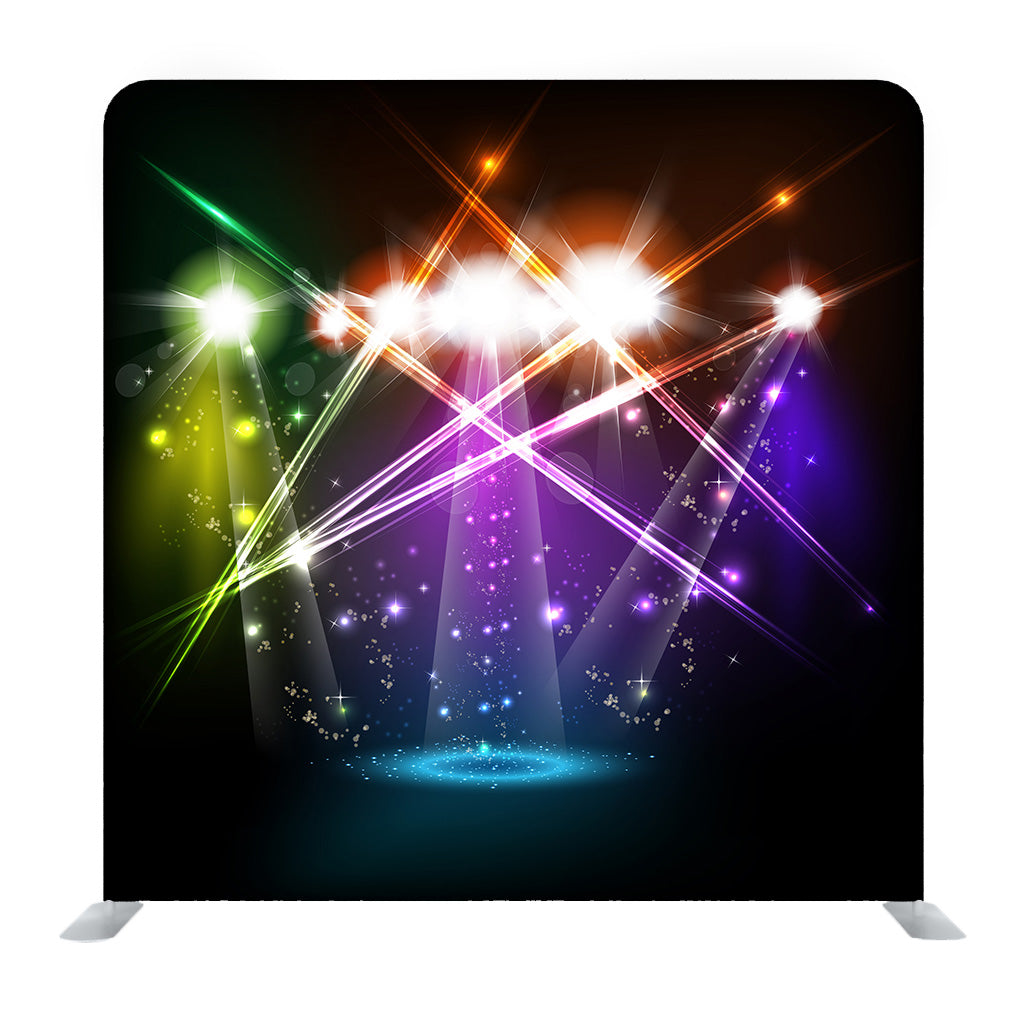 Banner Neon Light Stage Background Media Wall - Backdropsource