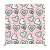 Black Hearts Pattern Background Valentine Day Design For Greeting Card Background Media Wall