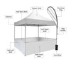 Heavy Duty Custom Canopy Tent (6.5ft x 10ft)