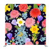 Colorful Floral Design On Dark Background Media Wall - Backdropsource