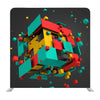 Flying Building Cubes Media Wall - Backdropsource