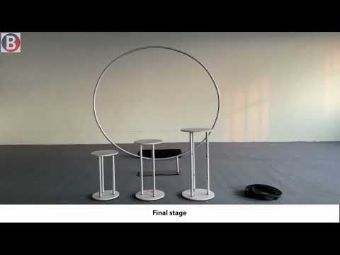 Customized Round Backdrop Kits with Counter for Birthday Parties & Events