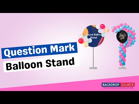 Aluminium Balloon Stand / Question Mark Balloon Stand