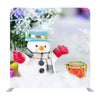 Little Snow Man With Beautiful Background For New Year Backdrop