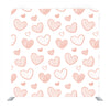 Pattern Hearts On a White Background Hand-Drawn Background Media Wall - Backdropsource