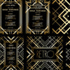 Retro Pattern for Vintage Party Gatsby Style Background - Backdropsource