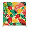 Tropical Leaves On White Background Media Wall - Backdropsource