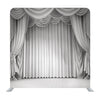 White Curtains Background Media Wall